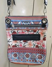 Borsa a tracolla Desigual floreale geometrica boho festival tracolla borsetta zip