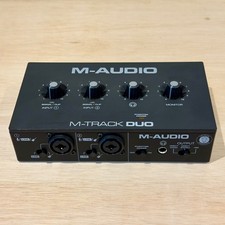 USB Audio Interface M-Audio M-Track Duo, Dual XLR Inputs ~ Tested ~ Please Read