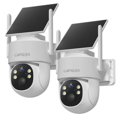 PTZ Solar Camera Security Outdoor - 100% Wire-Free 2k 5Ghz wifi camera