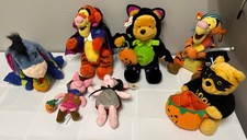 BRAND NEW NWT - DISNEY WINNIE THE POOH HALLOWEEN PLUSH STUFFED ANIMALS LOT
