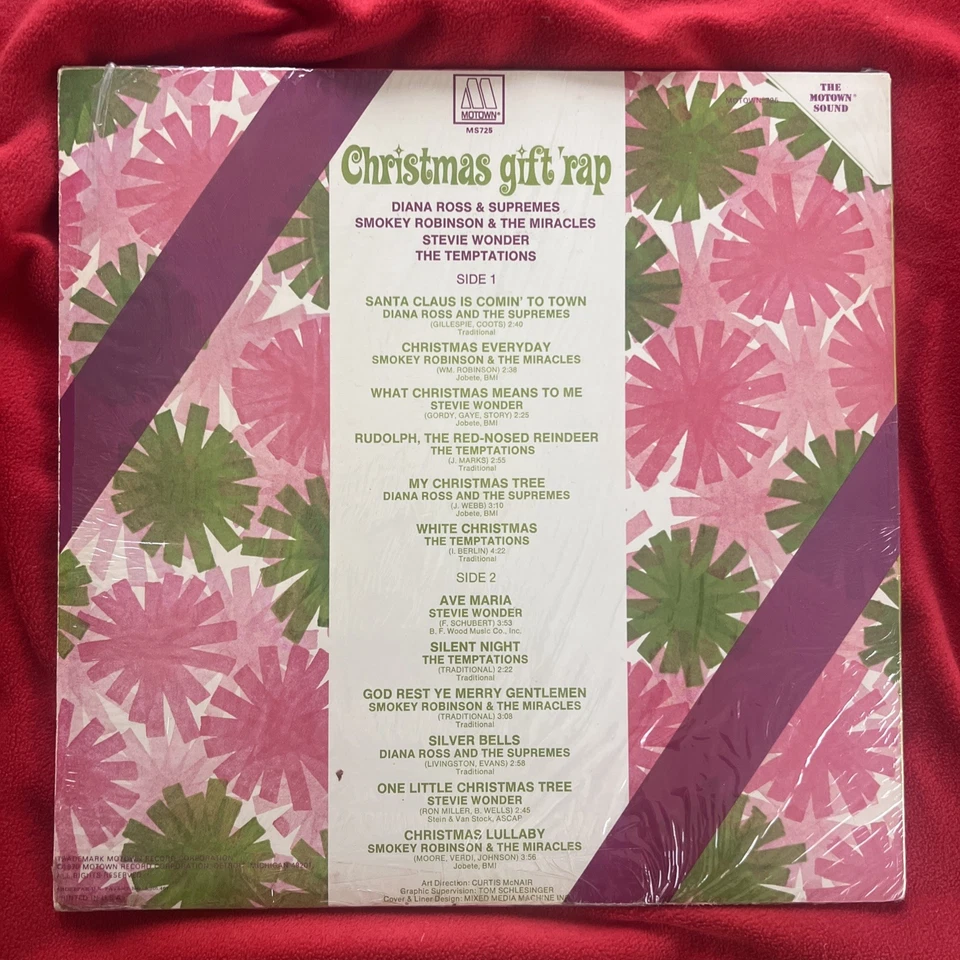 Christmas Gift Rap Merry Christmas From Motown 1970 vinyl M 725 VG+ Shrink Foto 2 de 3