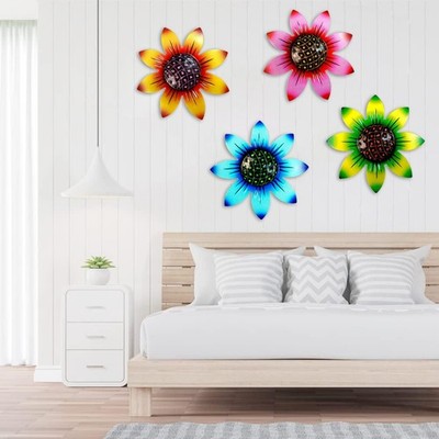 Austauschbare Metall Blumen Wanddeko Modern & Schlicht Premium Metall Blumen