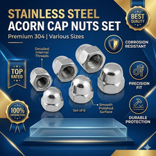SS A2-304 Stainless Steel Acorn Nuts DIN1587 Domed Cap Nuts Metric M3 M4 M5 M6