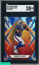 2020 PANINI PHOENIX GABRIEL DAVIS #141 FIRE BURST ROOKIE RC SGC 10 GM