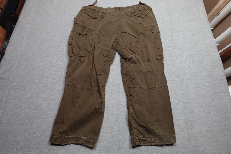 Polo Ralph Lauren Cargo Pants Mens 50x30 Brown Utility Reinforced Military Para - Image 4 of 4