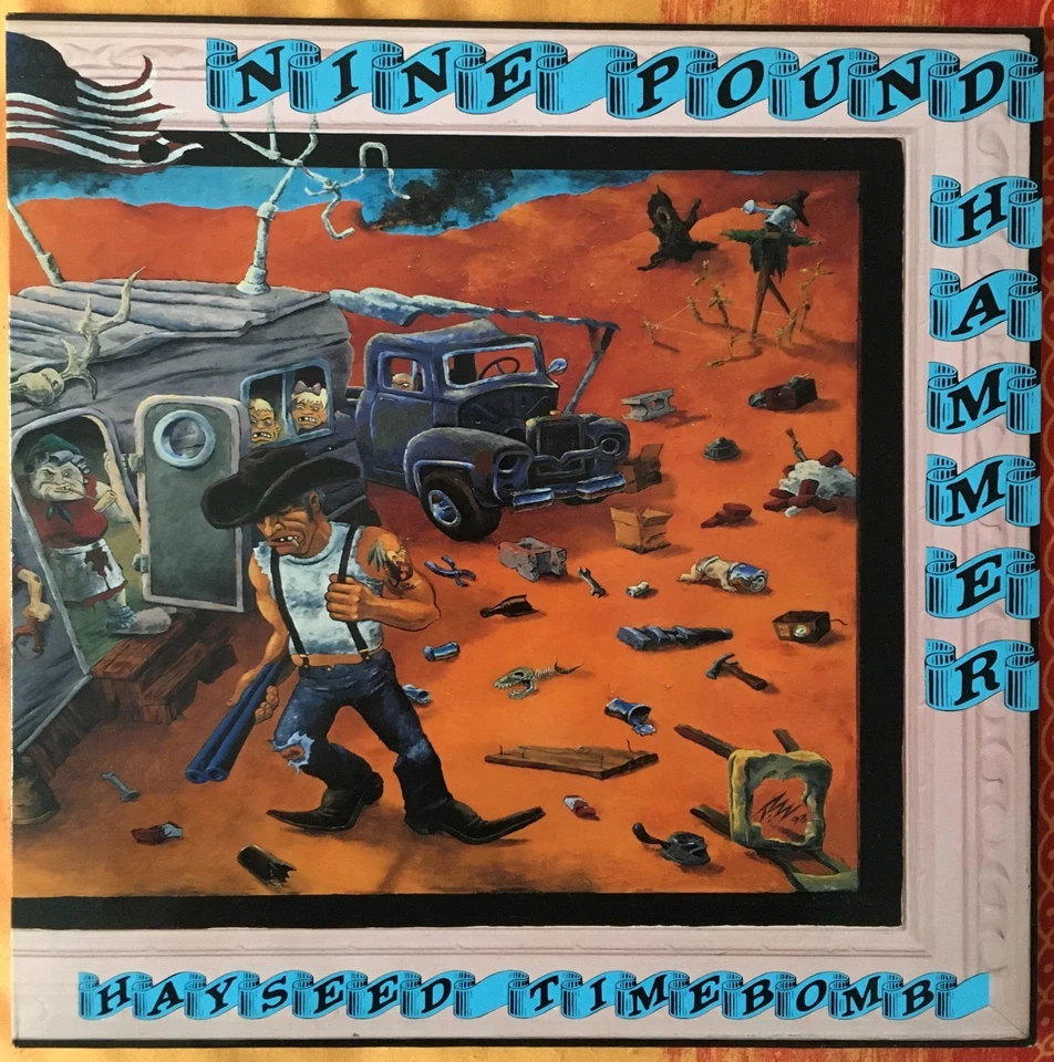 NINE POUND HAMMER Hayseed Timebomb LP Garage Rock CRYPT Poster PUNK 1st Press 94 - Bild 2 von 4