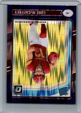 2024 Donruss Optic #268 Luke McCaffrey Purple Shock