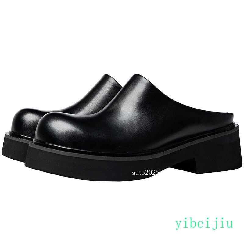 SAOLA Scarpe derby uomo slingbacks eleganti formali pelle mules slide plateau moda