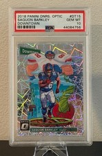 2018 Donruss Optic Downtown Saquon Barkley #DT-15 (RC) PSA 10