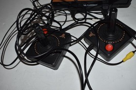 Atari Flashback H10607 Black Wired Console & Controllers Tested & Working(MHL99)