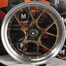 18x9.5 5x114.3 30 Offset Mflow Mfl1 Matte Bronze 10 Spokes Machine Lip 4 Wheels 18x9.5 5x114.3 30 Offset Mflow Mfl1 Matte Bronze 10 Spokes Machine Lip 4 Wheels