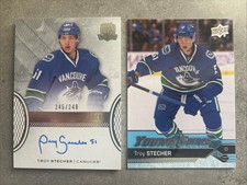 2016-17 The Cup Rookie Auto 245/249 of TROY STECHER plus Bonus