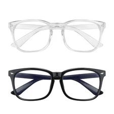 Yekepal Blue Light Blocking Glasses, 2 Pack Blue Light Glasses Men, Blue Light