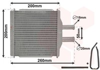 WäRmetauscher Innenraumheizung VAN Wezel 81006088 FüR J200 Daewoo Lacetti Nubira