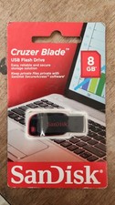 New SanDisk Cruzer Blade 8GB USB 2.0 Flash Drive