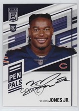 2022 Panini Donruss Elite Pen Pals Velus Jones Jr #PP-VJ Auto 0yi8