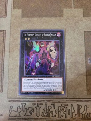 YUGIOH THE PHANTOM KNIGHTS OF CURSED JAVELIN MACR-EN042 SUPER 1ST ED NM