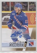 2017-18 Upper Deck CHL Auto Adam Mascherin #90 Auto 3vx