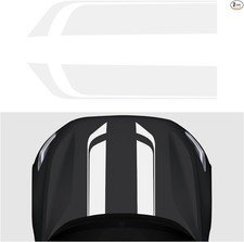 33.5 X 6 Universal Racing Stripes Vinyl Decal Sticker For Car Color White