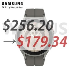  CLEARANCE SAMSUNG Galaxy Watch5 Pro 45mm SM-R920N Titanium Smartwatch Bluetooth