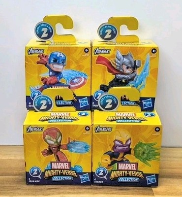 AVENGERS Marvel MIGHTY-VERSE Figure Collection SERIES 2 LOT OF 4 NEW