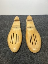Wooden Split Toe Shoe Trees 11.5 Adjustable Slotted Design Pair