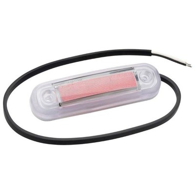 Fristom 90046 Highlighter Profile Terminal 12V/24V Red Transparent Open Cable