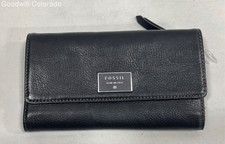 Fossil Dawson Black Flip Clutch NWT