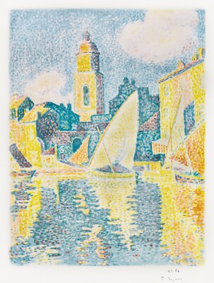 13851.Decor Poster.Room interior art design.Paul Signac painting.Saint ...