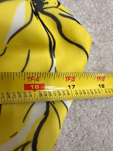 Badgley Mischka High Low Floral Print TieredRuffle Midi Dress Yellow Size 8 Flaw - 第 22/22 張圖片