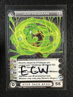 Chaotic TCG 3 Max ECW Jus'hebban 37/100 ROTO 1st Ed Common NM/LP