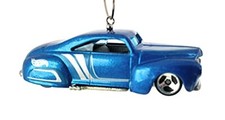 Christmas Ornament for 1941 Ford Coupe Tail Dragger Blue Silver