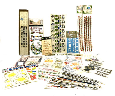 MIX Scrapbook Rub-On Transfers Provo Craft First Impressions Stickers & More Lot