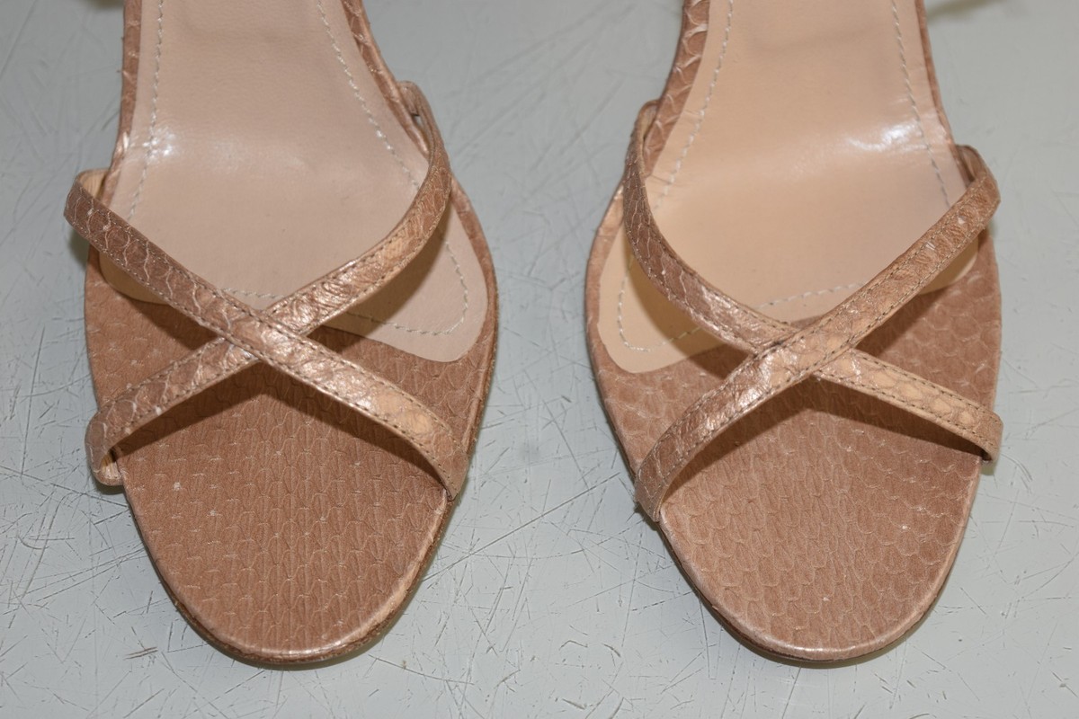 Sandales Manolo Blahnik PARI En Python Beige/nude - Taille 40 - Talons Très Hauts - Neuves Avec Boîte