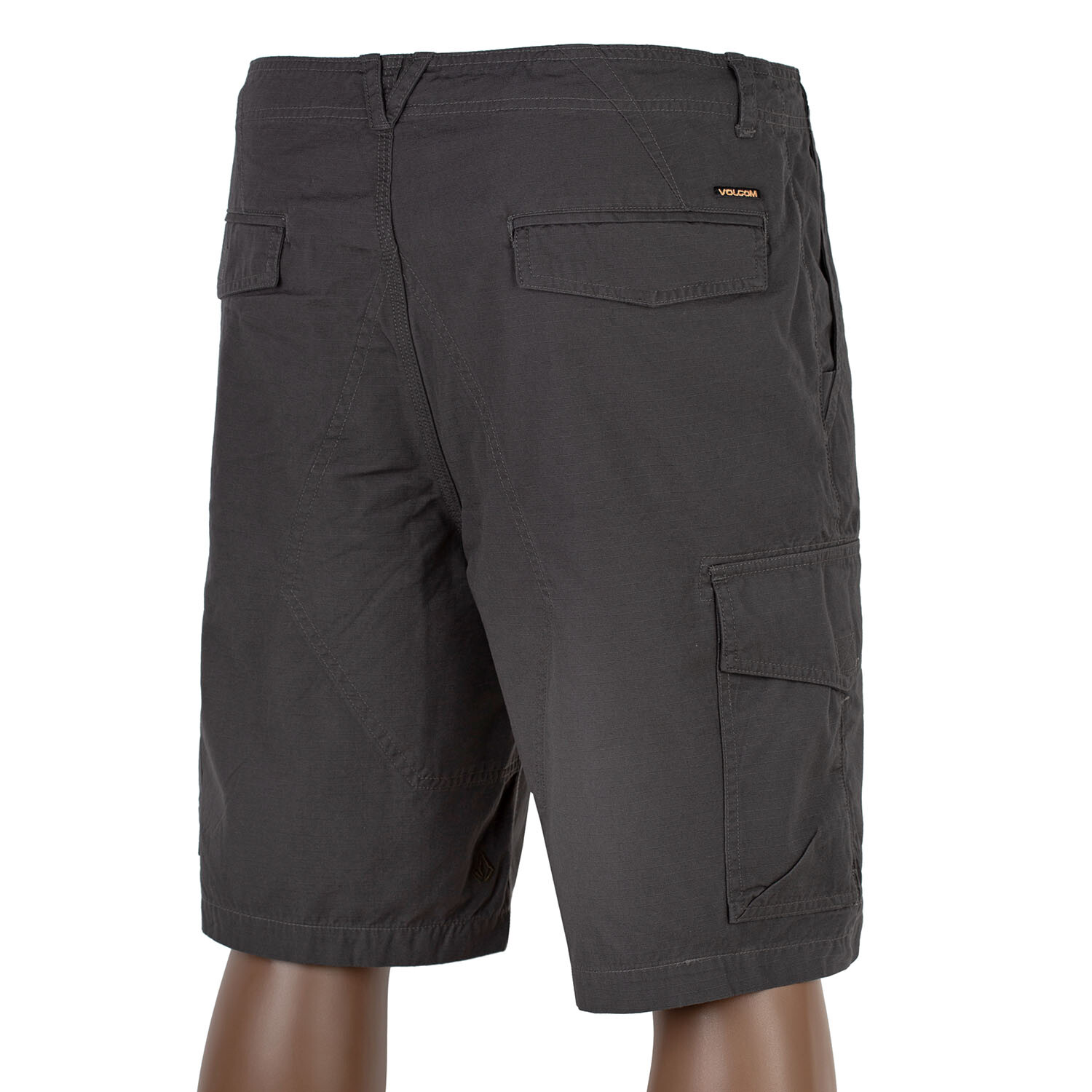 Volcom Grande Barracks Cargo Short asphalt - Ripstop Short mit Seitentaschen