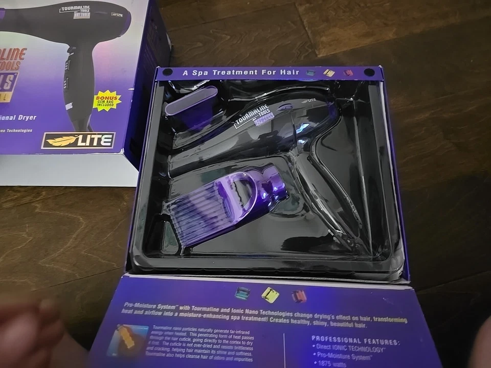 Secadora profesional Hot Tools 1043 turmalina iónica 1875 vatios - COMO ESTÁ - PEGAJOSA Foto 3 de 4