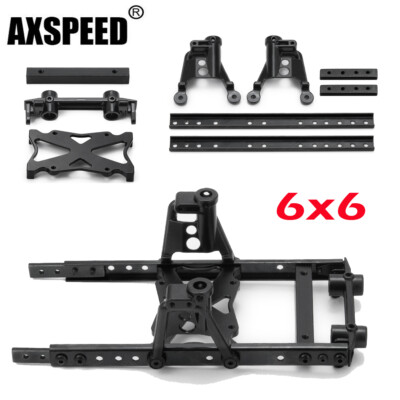 UPgrate Modify 6X6 Steel Body Chassis Frame Für Axial SCX10 1/10 RC Crawler
