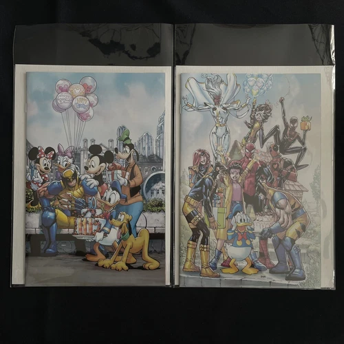 Disney D23 Expo 2024 Exclusive Marvel Wolverine & Donald Duck Comic Variant Set