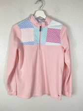 Vineyard Vines Target Girls Size 14-16 XL Pullover 1/4 Zip Pink