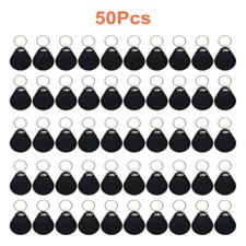 50pcs New Black RFID 125KHz Writable Rewrite T5577 Keyfobs Proximity Access Tag