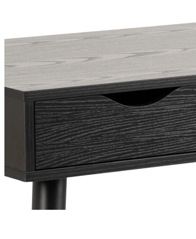 Black Neptune Desk 3 Drawer Office Desk eBay