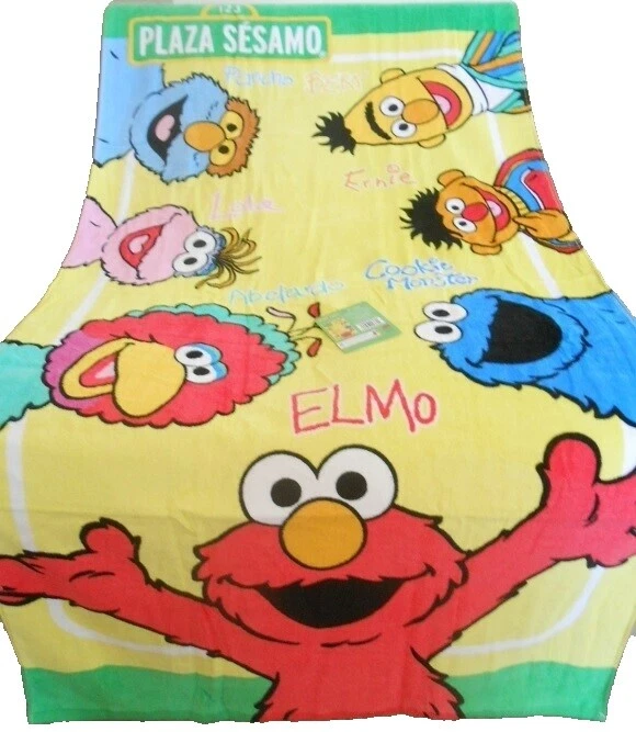 Toallas de baño Multicolor Sesame Street y mantillas
