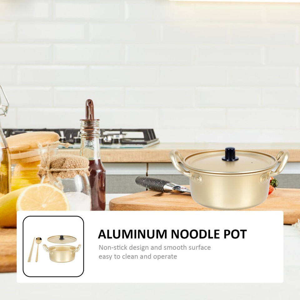 Ramen Pot with Lid Soup Stockpot Korean Pots for Kitchen Cookware eBay