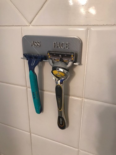 PACK 2 Soporte de Maquinilla de Ducha “Culo Cara” Organizador - Imagen 2 de 8