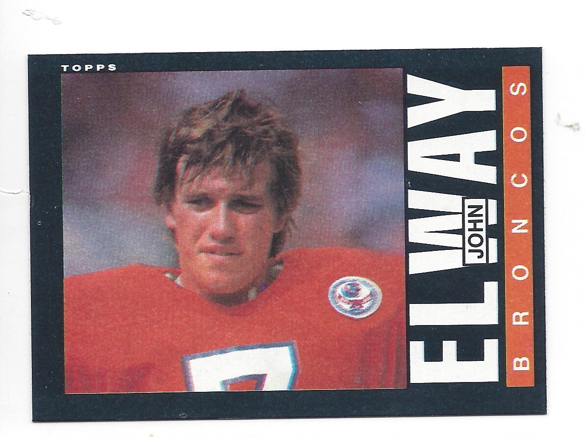 SHARP  1985 TOPPS FOOTBALL #238 JOHN ELWAY HOF  2ND YR CARD  .99 SHIP S256