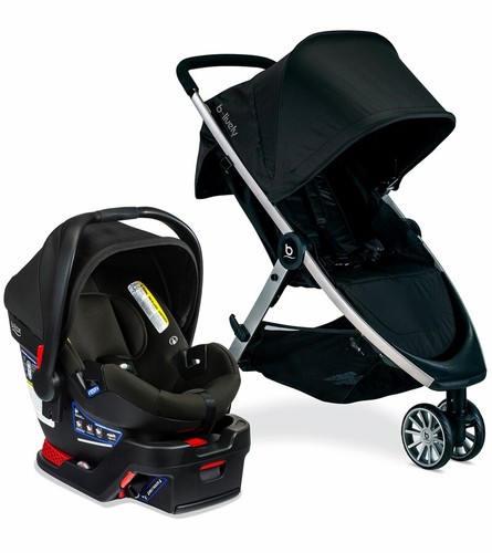 Britax B-Lively & B-Safe Gen2 Travel System - Eclipse Black - SafeWash Fabric - 第 1/8 張圖片