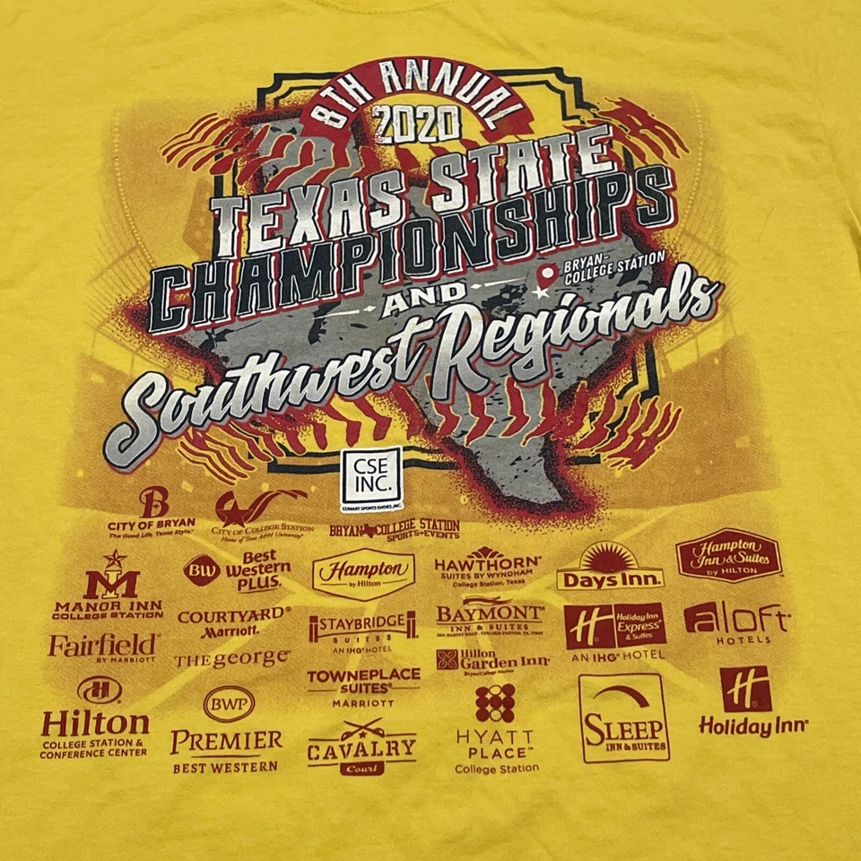 8th Annual 2020 Texas State Championships And Southwest Regionals Men’s M Tee - Image 2 of 4