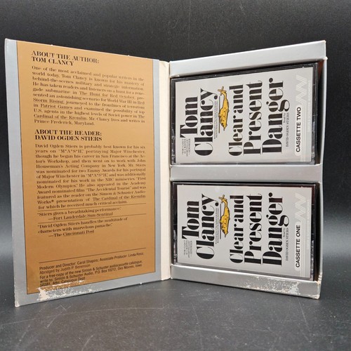 Tom Clancy Clear and Present Danger Audiobook Cassette Tape Abridged - 第 4/11 張圖片