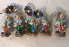 Candle World Inc. Clown Wax Candles Lot Of Five 4, 5 In.New Vintage /