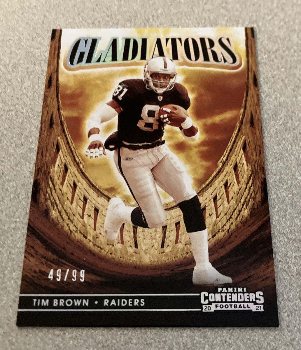 2021 Panini Contenders Gladiators Silver #GLD-TBR Tim Brown